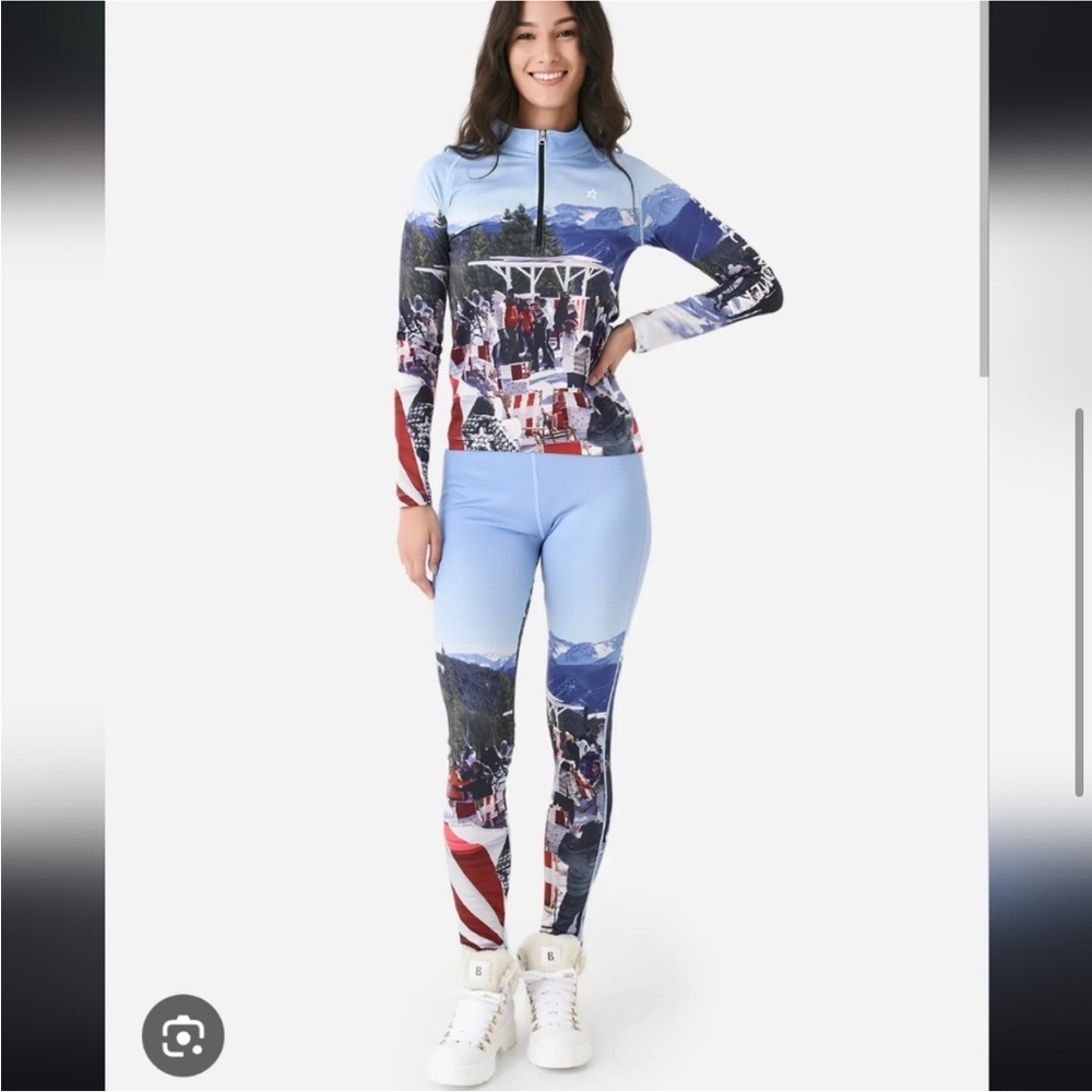 Perfect Moment Dede Johnsyon Party half zip top long sleeve Base Layer XS $250 - Picture 4 of 5